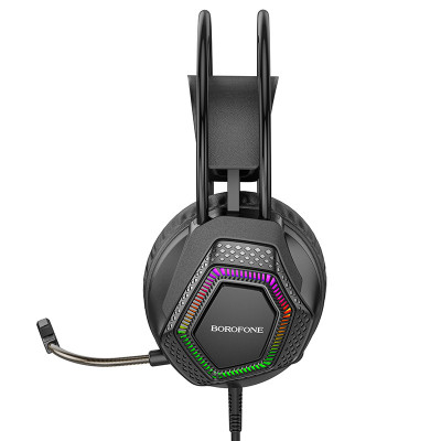 Накладні навушники Borofone BO105 Thunder 3.5mm+USB Black Накладні навушники Borofone BO105 Thunder 3.5mm+USB Black