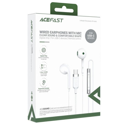 Стерео навушники Acefast L7 Type-C White Стерео навушники Acefast L7 Type-C White