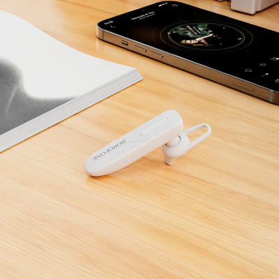Bluetooth Гарнітура Borofone BC36 Lucky Білий