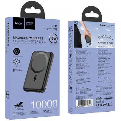 Портативний ЗП Power Bank Hoco J141 Grace PD20W з БЗП 10000 mAh Black