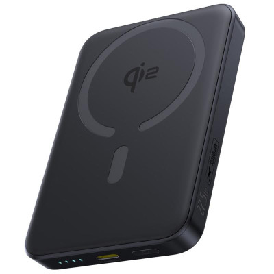 Портативний ЗП Power Bank Baseus EnerFill FM12 Qi2 Magnetic 22.5W з БЗП 10000mAh (E00285) Cosmic Black
