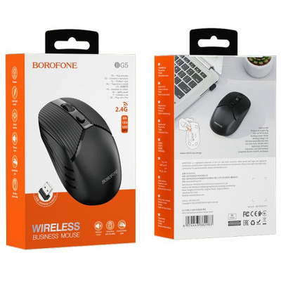 Миша бездротова Borofone BG5 Business 2.4G Чорний Миша бездротова Borofone BG5 Business 2.4G Чорний