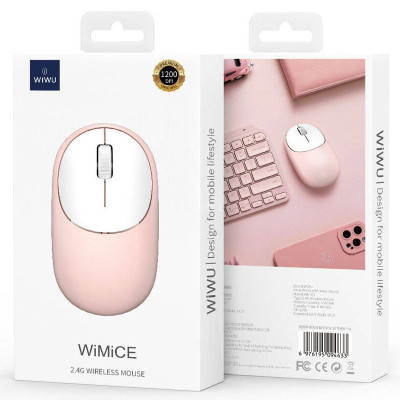 Миша бездротова WIWU WM107 Bluetooth + 2.4G Pink