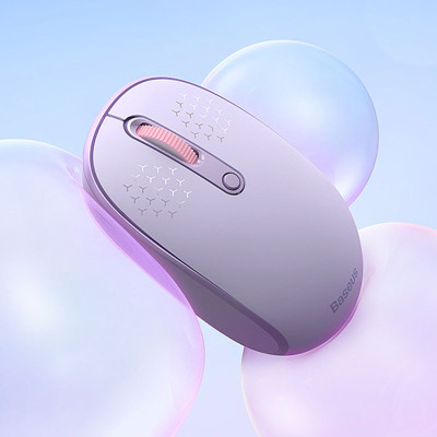 Миша бездротова Baseus F01B Tri-Mode Bluetooth + 2.4G (B01055503833) Purple