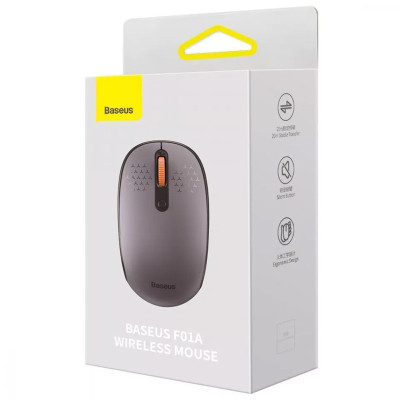 Миша бездротова Baseus F01A 2.4G (B010555044) Gray Миша бездротова Baseus F01A 2.4G (B010555044) Gray