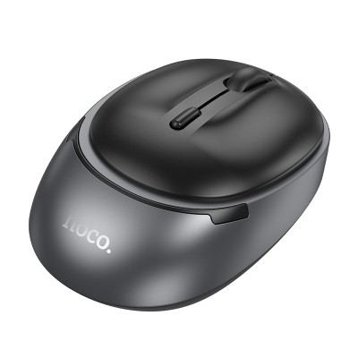 Миша бездротова Hoco GM34 Nuevo Bluetooth + 2.4G Black metal gray