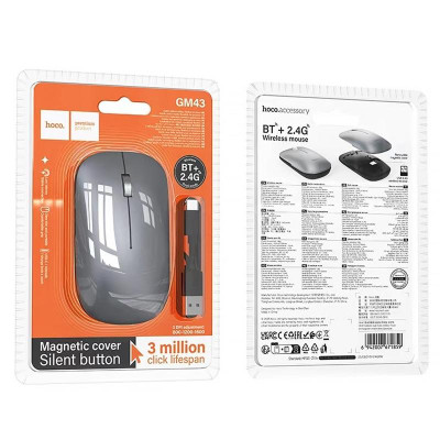 Миша бездротова Hoco GM43 Adelanto 2.4G Deep space gray