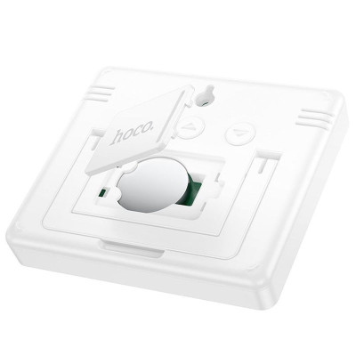 Електронний термогігрометр + годинник Hoco HX41 5in1 Indoor White