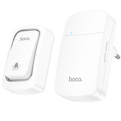 Дверний звонок Hoco HI26 EcoBell self-powered wireless doorbell White