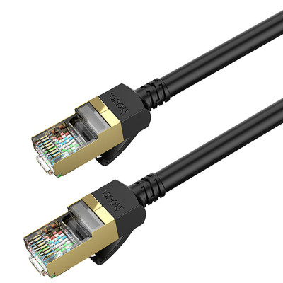Дата кабель Hoco US02 Level pure copper gigabit ethernet (5m) Black Дата кабель Hoco US02 Level pure copper gigabit ethernet (5m) Black