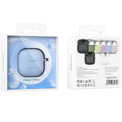 Бездротові TWS навушники Borofone BW29 Case Azure Blue