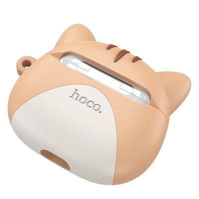 Бездротові TWS навушники Hoco EW46 Cat Face Case Khaki Cat
