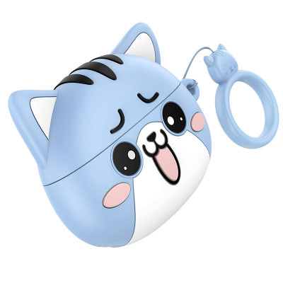 Бездротові TWS навушники Hoco EW48 Happy Cat Case Glacier Cat