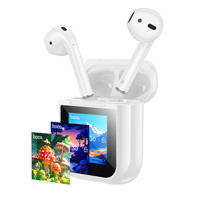 Бездротові TWS навушники Hoco EW80 Magnificent with Touch Screen White