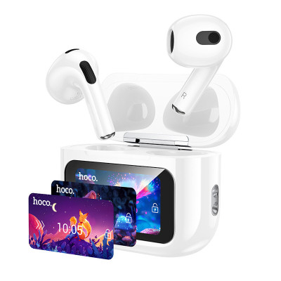 Бездротові TWS навушники Hoco EW81 Elegant with Touch Screen ANC White
