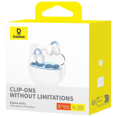 Бездротові TWS навушники Baseus AirGo 1 Ring Open-Ear (A00069201) Cluster Black