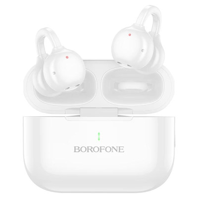 Бездротові TWS навушники Borofone BW95 Cancion clip-on White