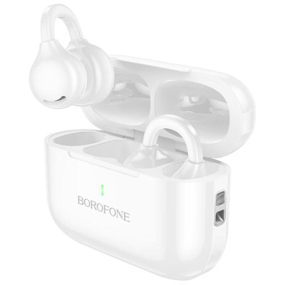 Бездротові TWS навушники Borofone BW95 Cancion clip-on White