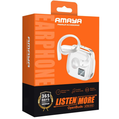 Бездротові TWS навушники Amaya ATW-51O White Бездротові TWS навушники Amaya ATW-51O White