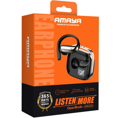 Бездротові TWS навушники Amaya ATW-51O Black Бездротові TWS навушники Amaya ATW-51O Black