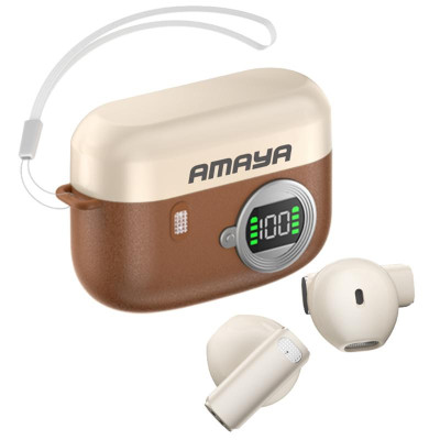 Бездротові TWS навушники Amaya ATW-36 Brown