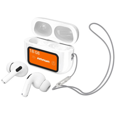 Бездротові TWS навушники Amaya ATW-16 ANC+ENC White