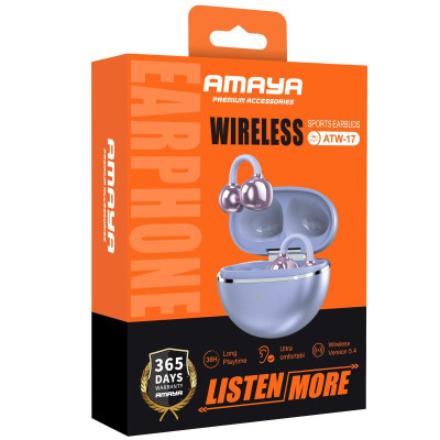 Бездротові TWS навушники Amaya ATW-17 Purple Бездротові TWS навушники Amaya ATW-17 Purple
