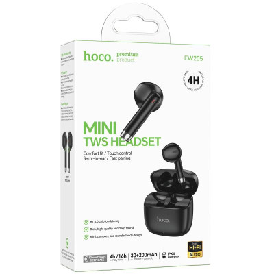 Бездротові TWS навушники Hoco EW205 Peaceful Black