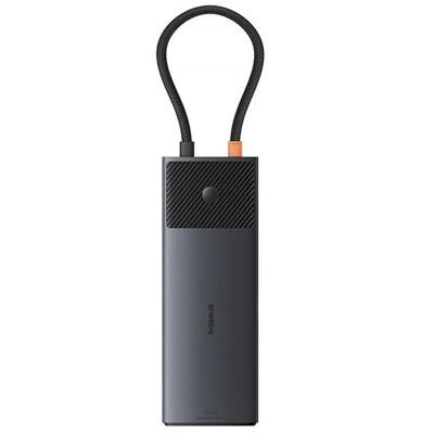 Перехідник HUB Baseus Metal Gleam II OS 10in1 Dual Display (B00061800123-01) Cosmic Black Перехідник HUB Baseus Metal Gleam II OS 10in1 Dual Display (B00061800123-01) Cosmic Black