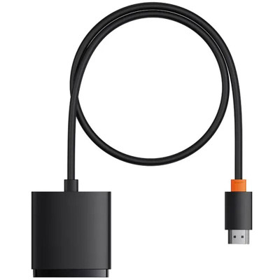 Перехідник HUB Baseus AirJoy Series 2in1 HDMI to HDMI/HDMI (B01331105) Cluster Black Перехідник HUB Baseus AirJoy Series 2in1 HDMI to HDMI/HDMI (B01331105) Cluster Black