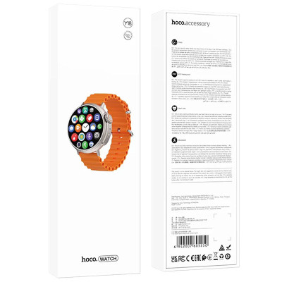Смарт-годинник Hoco Y18 Smart sports watch (call version) Gold