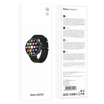 Смарт-годинник Hoco Y18 Smart sports watch (call version) Black