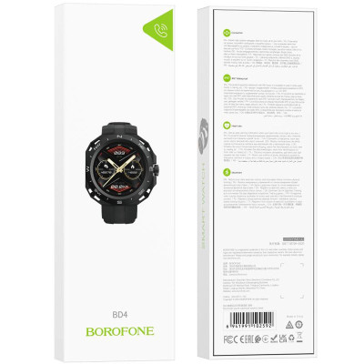 Смарт-годинник Borofone BD4 Smart sports watch (call version) Чорний Смарт-годинник Borofone BD4 Smart sports watch (call version) Чорний