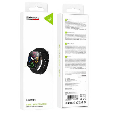 Смарт-годинник Borofone BD14 Ultra Smart sports watch (call version) Black