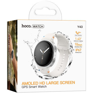 Смарт-годинник Hoco Y43 Amoled Smart sports watch (call version) Silver