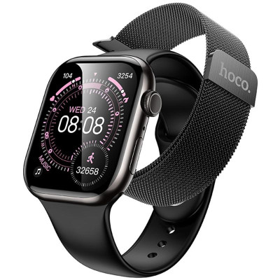 Смарт-годинник Hoco Y42 Smart sports watch (call version) Black