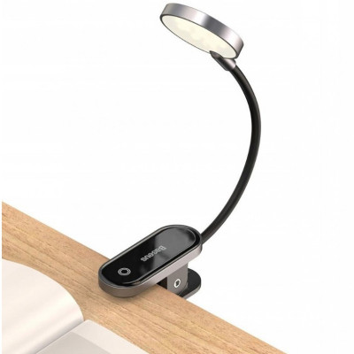 Лампа Baseus Comfort Reading Mini Clip Lamp (DGRAD-0) Dark Gray Лампа Baseus Comfort Reading Mini Clip Lamp (DGRAD-0) Dark Gray