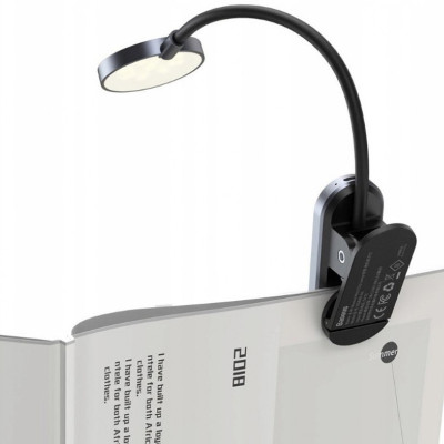 Лампа Baseus Comfort Reading Mini Clip Lamp (DGRAD-0) Dark Gray Лампа Baseus Comfort Reading Mini Clip Lamp (DGRAD-0) Dark Gray
