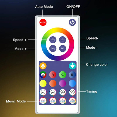 Настільна LED лампа RGB Smart desk oval lamp Bluetooth USB with app Black