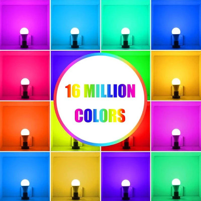 Світлодіодна RGB лампочка Smart bulb light 1 with Bluetooth E27 with app White Світлодіодна RGB лампочка Smart bulb light 1 with Bluetooth E27 with app White