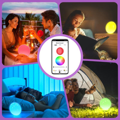 Настільний світильник SAL-010B Bluetooth USB interface with app White Настільний світильник SAL-010B Bluetooth USB interface with app White