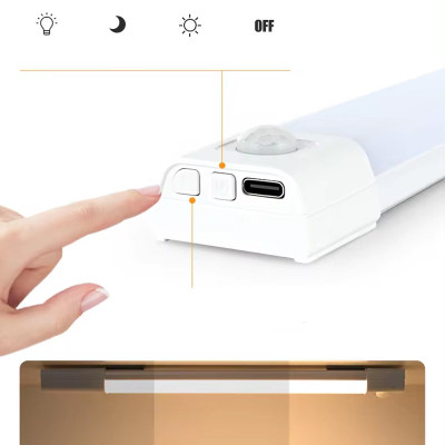 Сенсорний світильник LED з датчиком руху MZ-L3201 (37*22,5*400mm) White Сенсорний світильник LED з датчиком руху MZ-L3201 (37*22,5*400mm) White