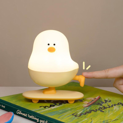 Нічник L63 Chicken on a Skateboard White / Yellow