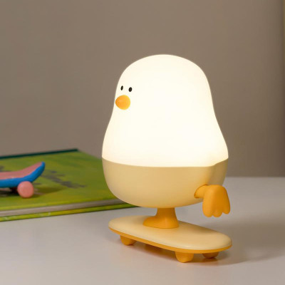 Нічник L63 Chicken on a Skateboard White / Yellow