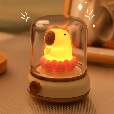 Нічник Capybara and Lotus Yellow