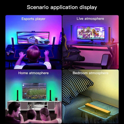 Настільна LED лампа RGB 5V Panel 1 Bluetooth dual pack USB interface with app Black Настільна LED лампа RGB 5V Panel 1 Bluetooth dual pack USB interface with app Black