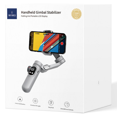 Стабілізатор WIWU Wi-SE007 3-Axis Stabilized Gimbal Stick Grey
