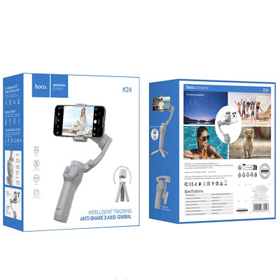 Стабілізатор Hoco K24 Support 3-axis smart gimbal Gray Стабілізатор Hoco K24 Support 3-axis smart gimbal Gray
