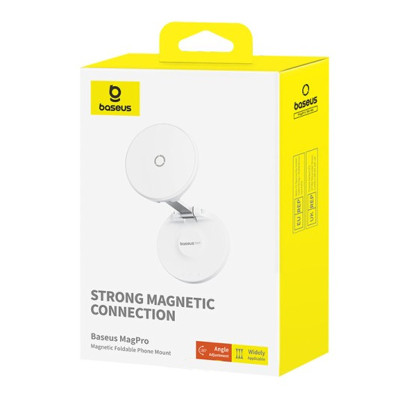 Тримач для телефону Baseus MagPro Magnetic Foldable Phone Mount (B10564101) White Тримач для телефону Baseus MagPro Magnetic Foldable Phone Mount (B10564101) White