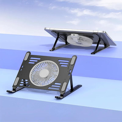 Підставка для ноутбуку/планшета Hoco DH22 Active Cooling Black